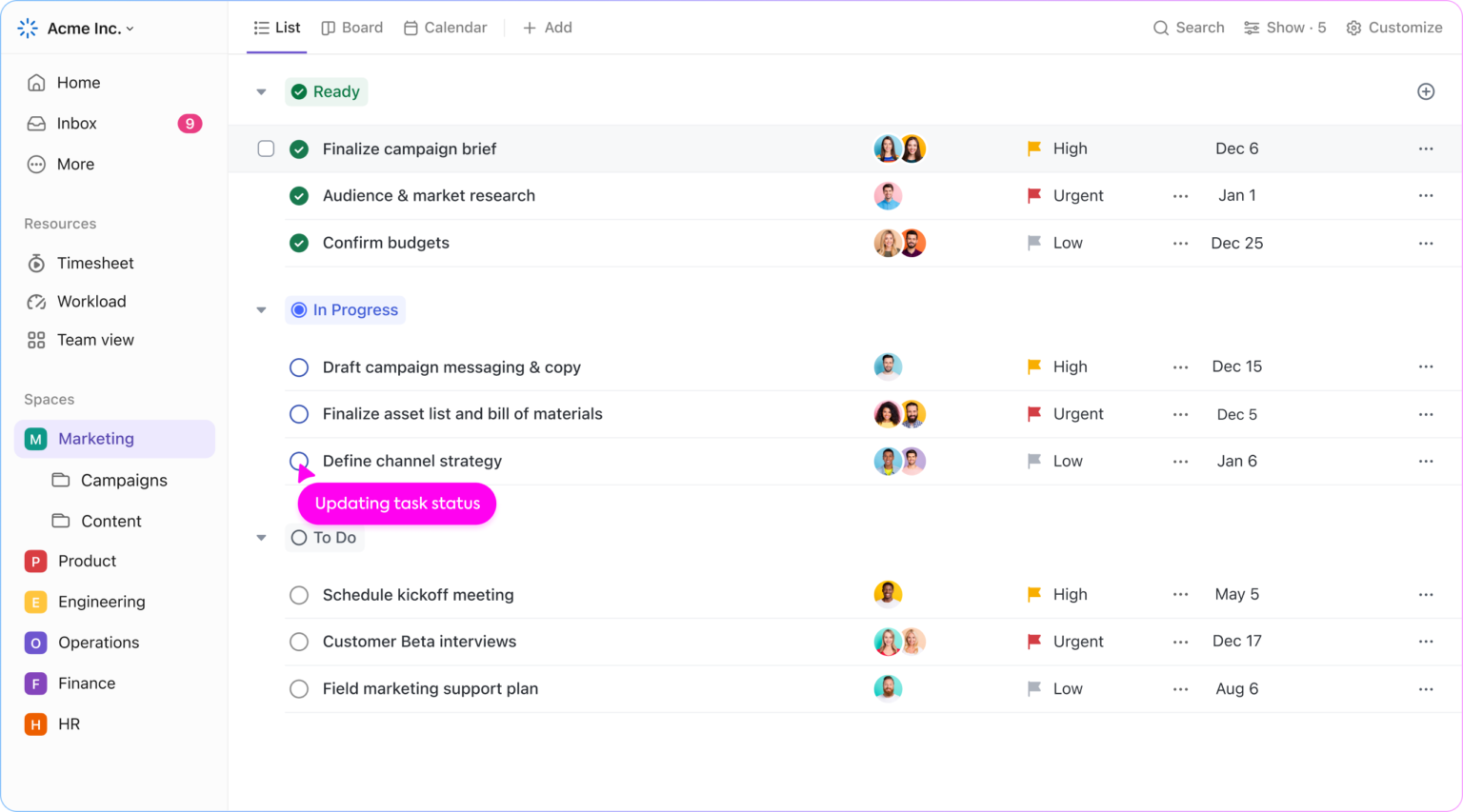 ClickUp List