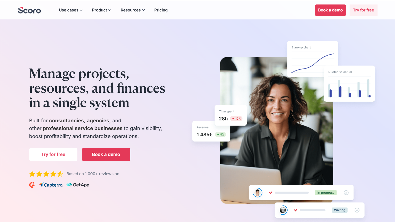 Scoro Homepage