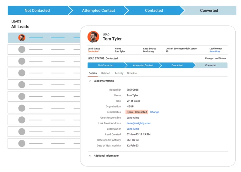 Insightly Contact Management