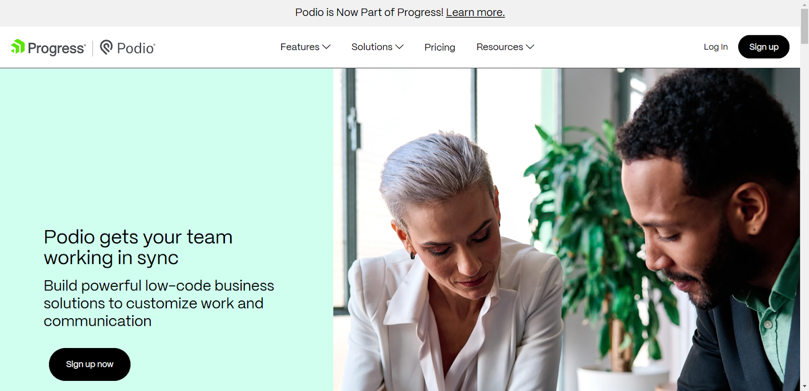 Podio Homepage