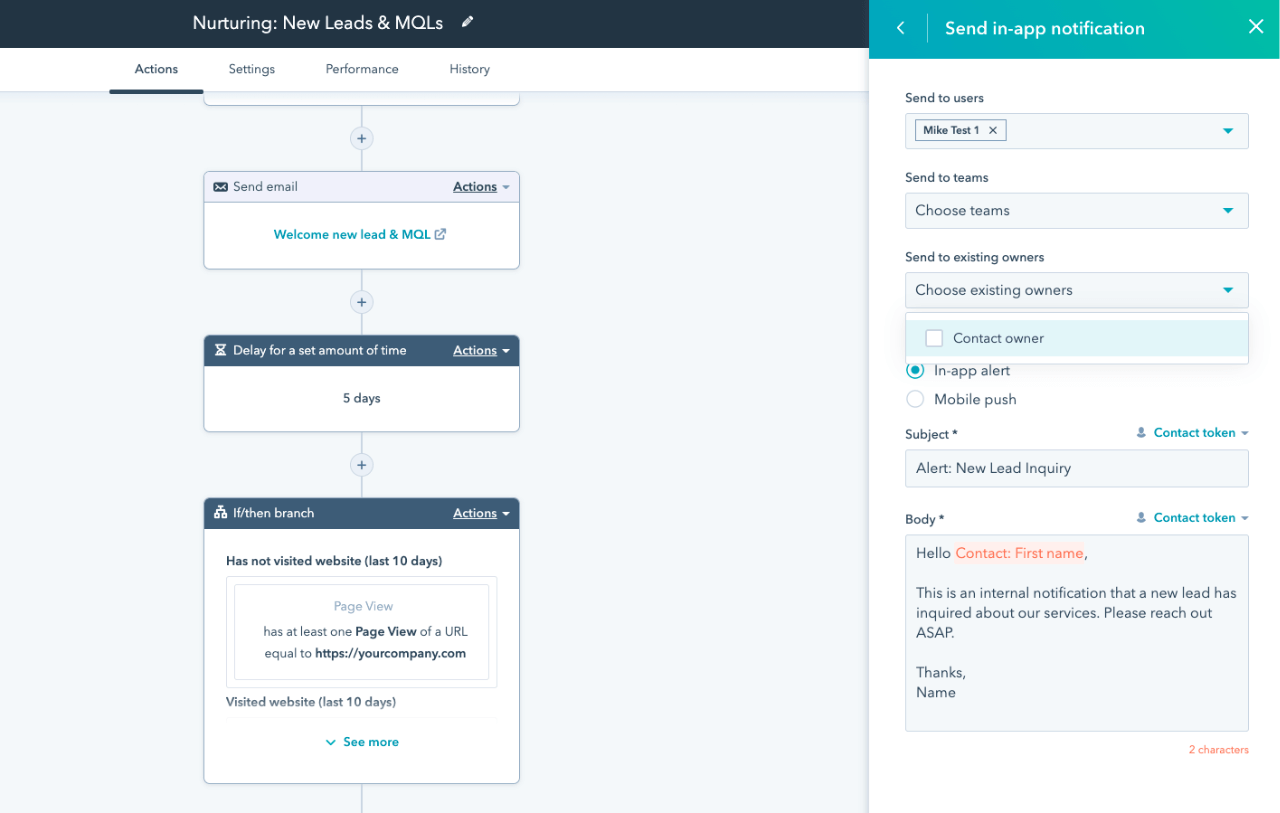 HubSpot Marketing Automation