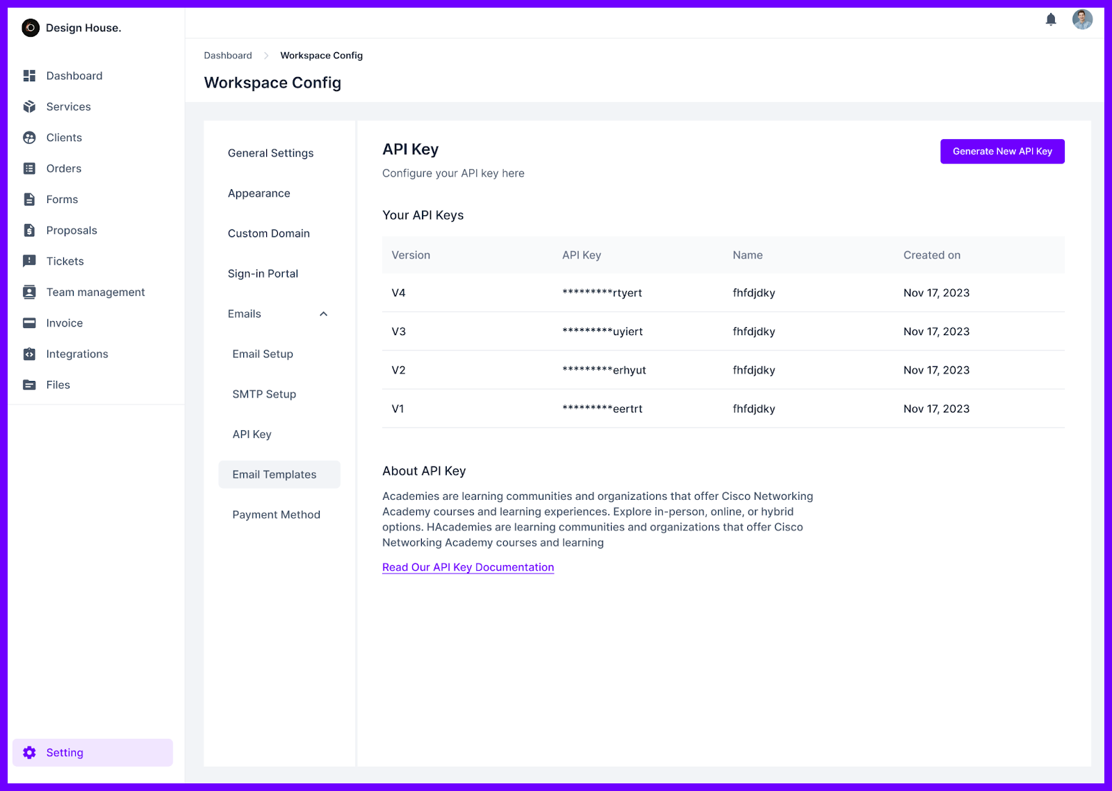Agency Handy API