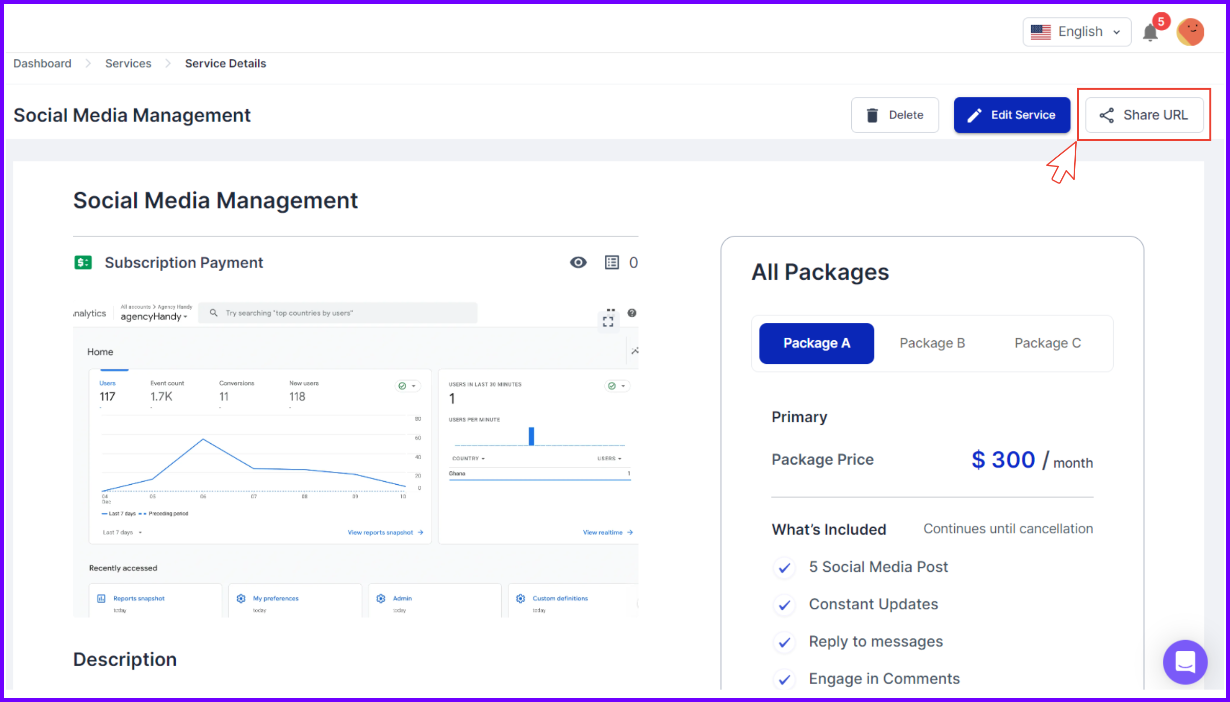 Agency Handy Share URL Agency Handy Share URL