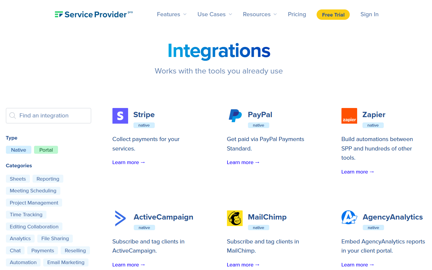 SPP Integrations