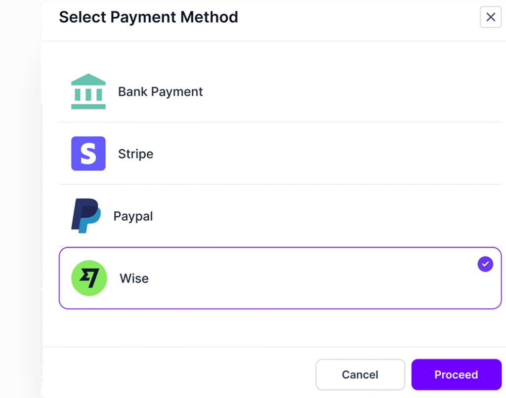 Agency Handy Invoice-Payment Option