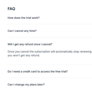 Built-In FAQs