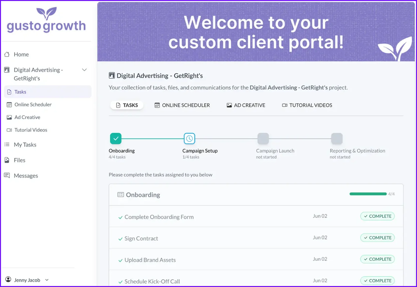 White Labeled Client Portal