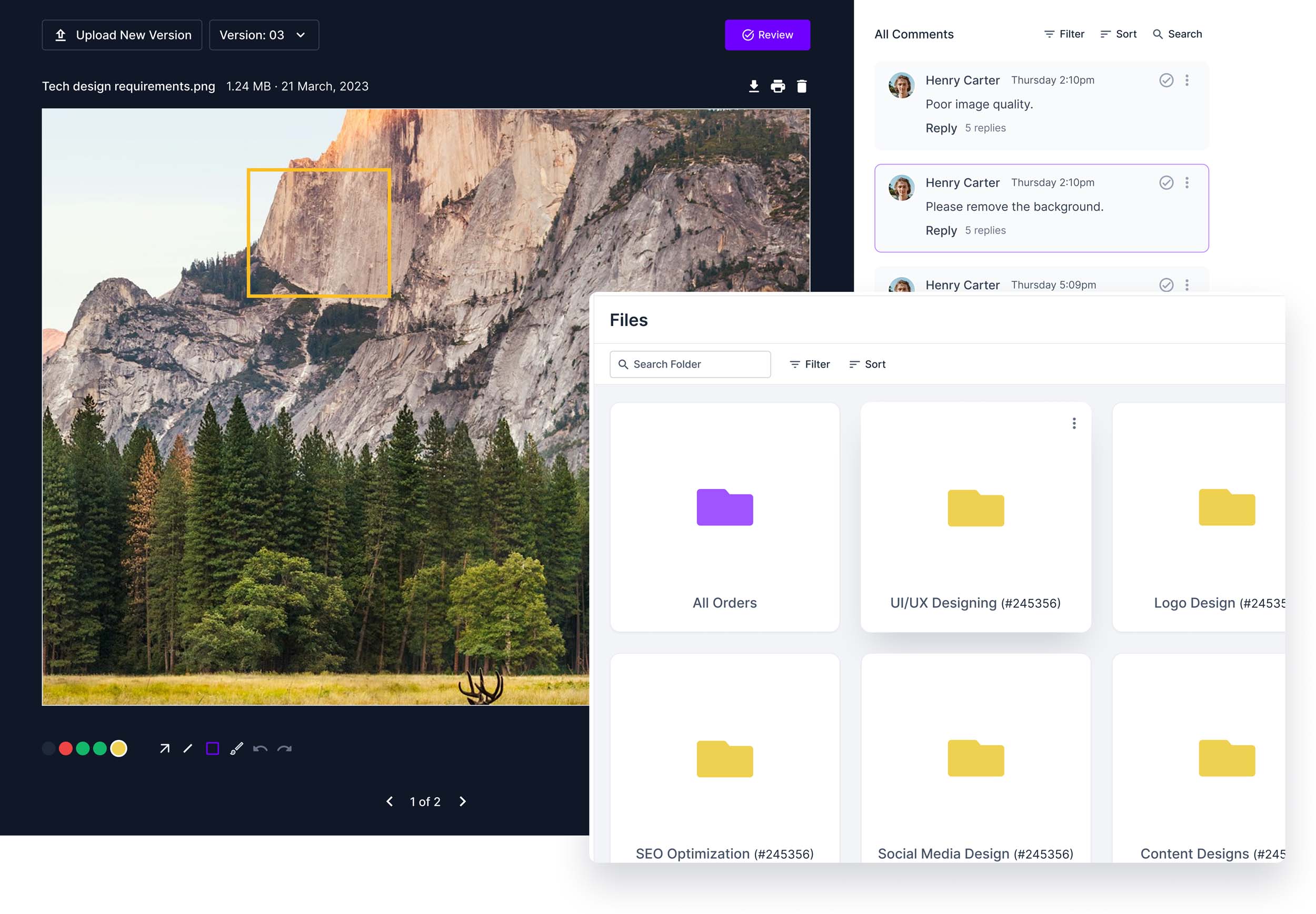 File feedback