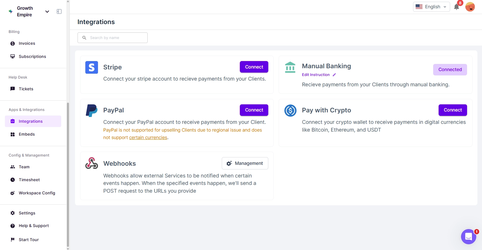 Agency Handy Payment Integrations Agency Handy Payment Integrations
