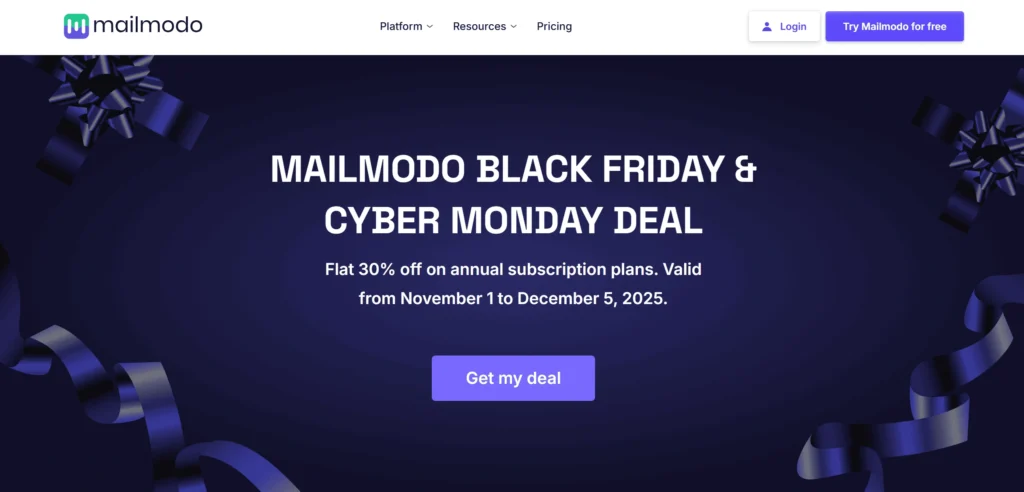 Mailmodo Black Friday