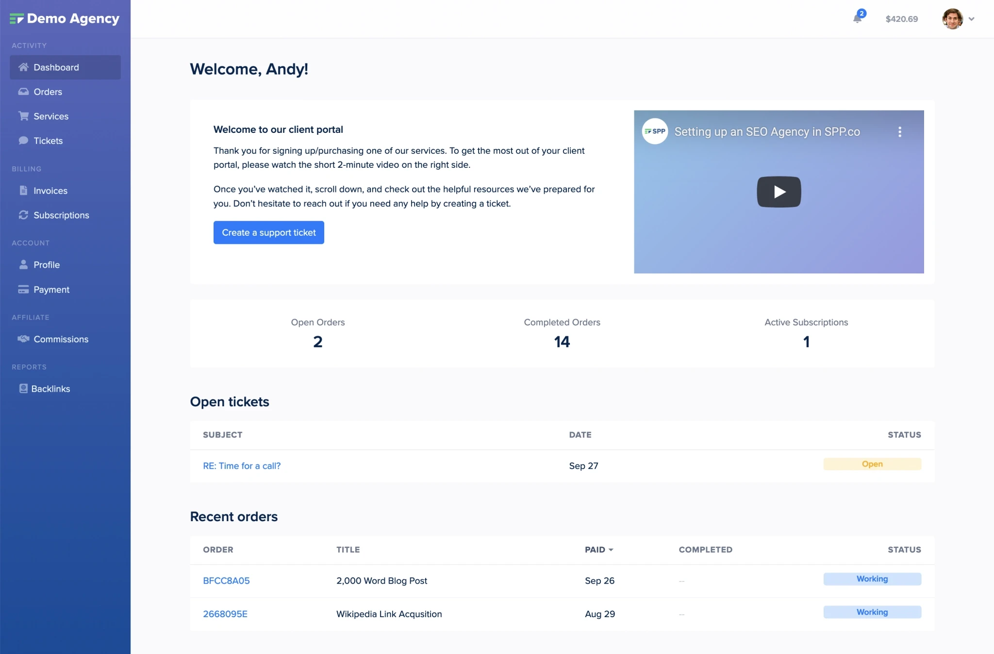 Service Provider Pro Client portal Service Provider Pro Client portal
