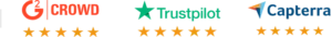 G2 Crowd, Trustpilot and Capterra ratings